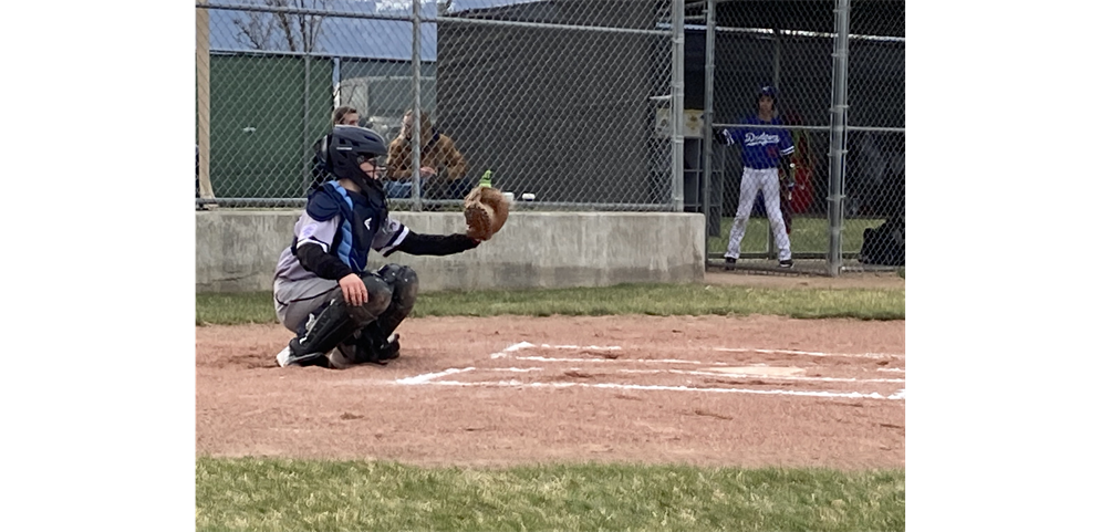 Working hard behind the plate